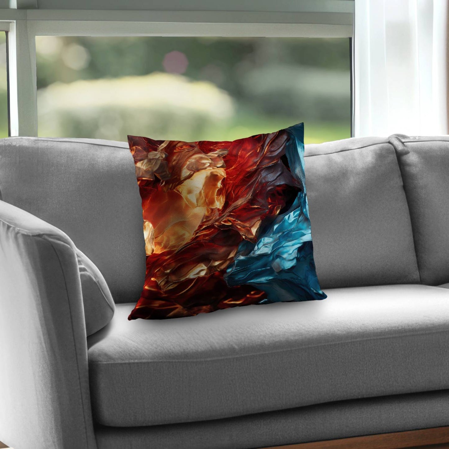 Golden foils - Throw pillow - Print on demand