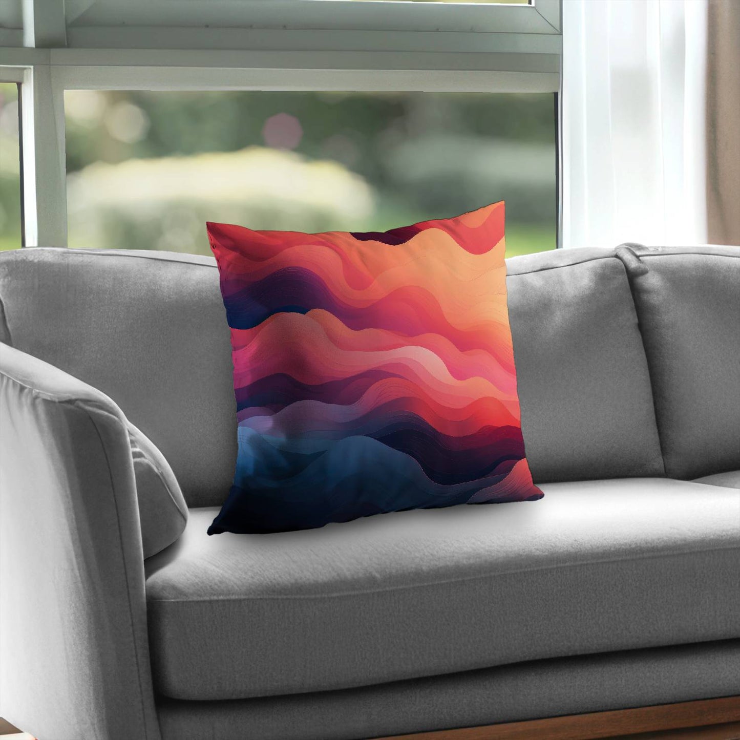 Ethereal smoke - Throw pillow - Print on demand