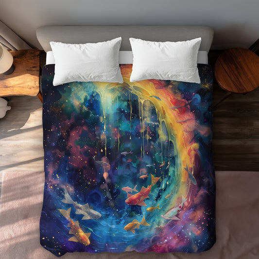 Milky wave - 88"x88" Duvet Cover