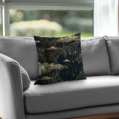 Goopy Black Poly Twill Throw Pillow Insert for Home Decor