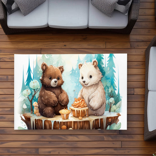 The dessert Brown Outdoor Area Rug | Stylish Home Decor