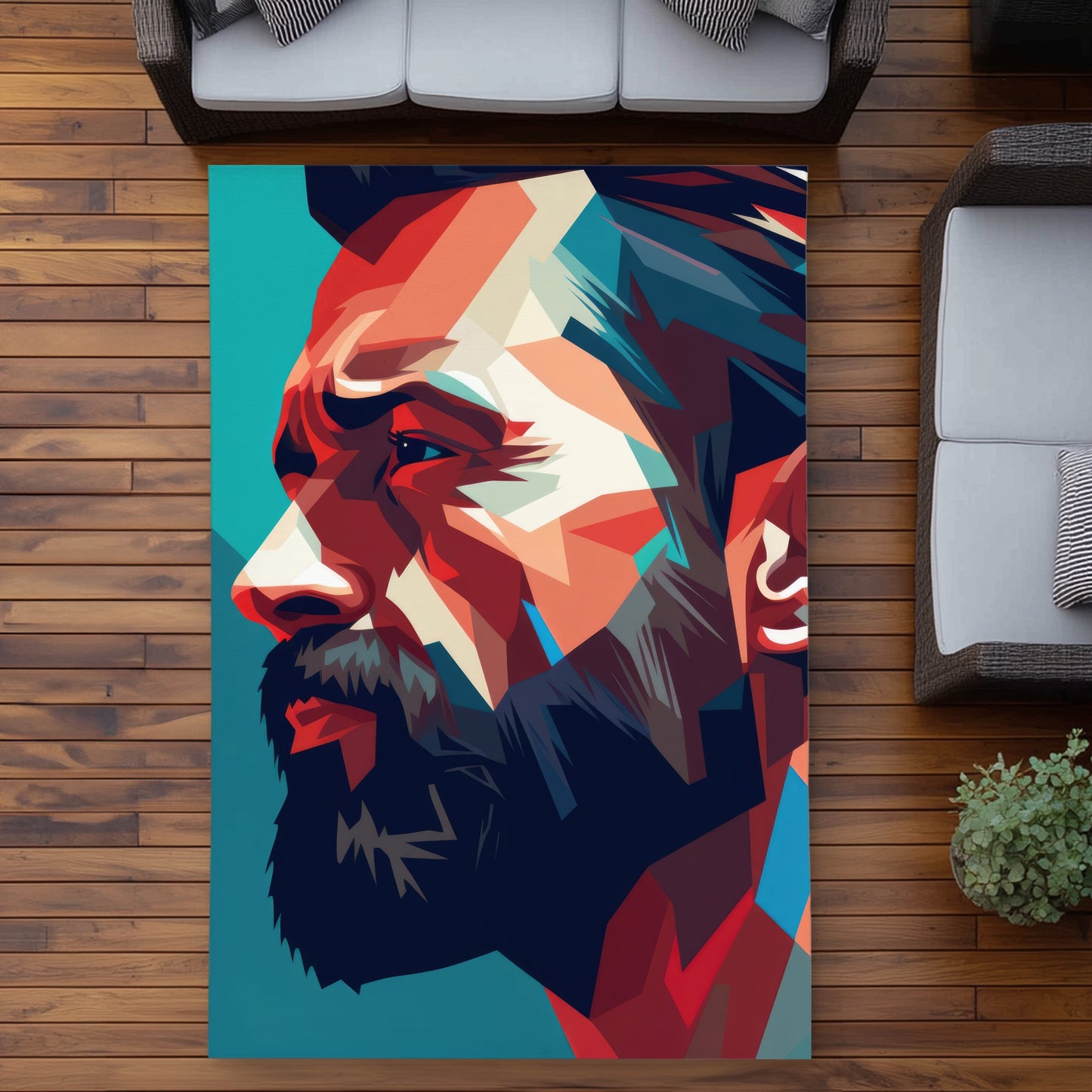 Hopeful Blue Outdoor Area Rug | Stylish Home Decor Accessory