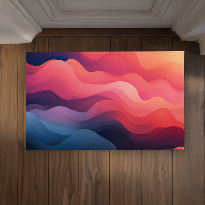 Ethereal Smoke Blue Indoor Outdoor Door Mat | Home Decor