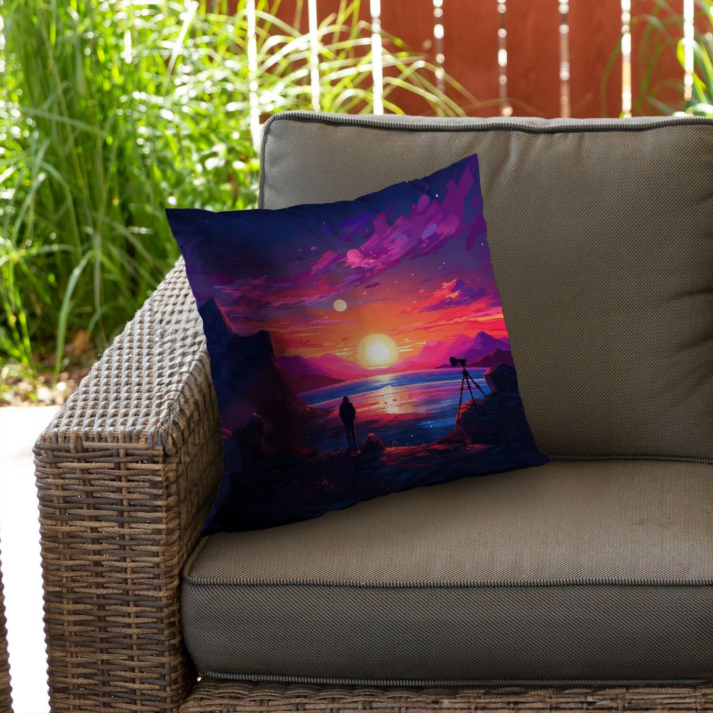 Solitude - Throw pillow - Print on demand