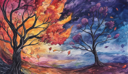 Before the Storm - Blue Indoor/Outdoor Tablecloth for Decor