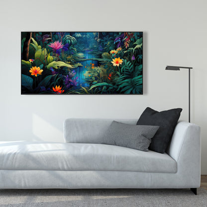 The beauty of nature - Orange Framed Canvas for Home Decor
