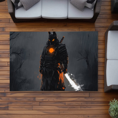 Blazing Gray Outdoor Area Rug - Stylish Home Decor Accent