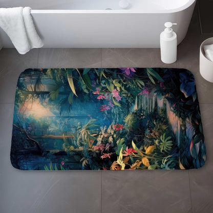 Against all odds Green Bath Mat for Stylish Home Decor