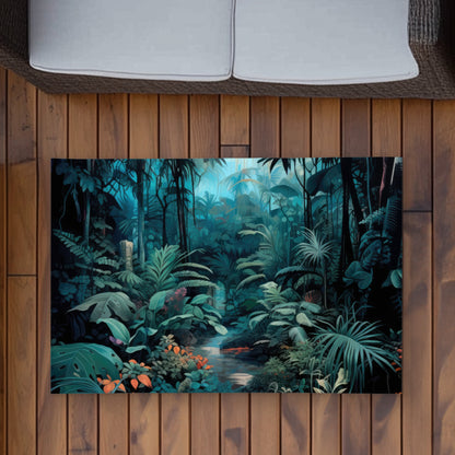 Tapis d'extérieur "Jungle profonde" | Décoration d'intérieur