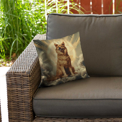 Man's Best Angel Poly Twill Throw Pillow | Home Decor Accent