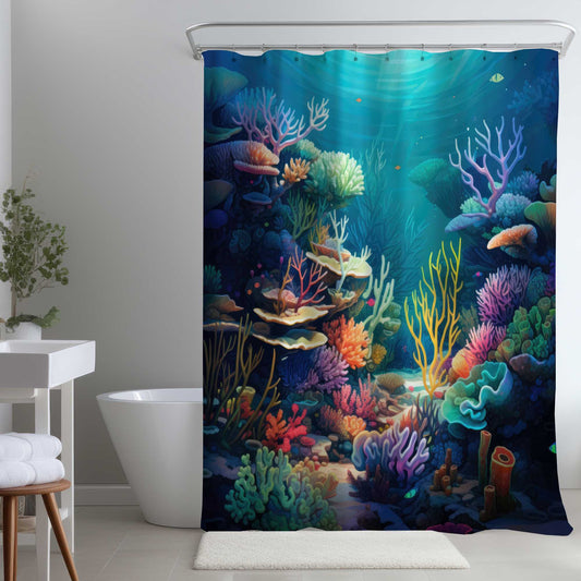 Rideau de douche "Plein de vie" - Accent de décoration intérieure élégant