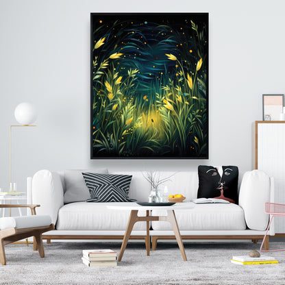 Lit plains - 36"x36" Framed canvas