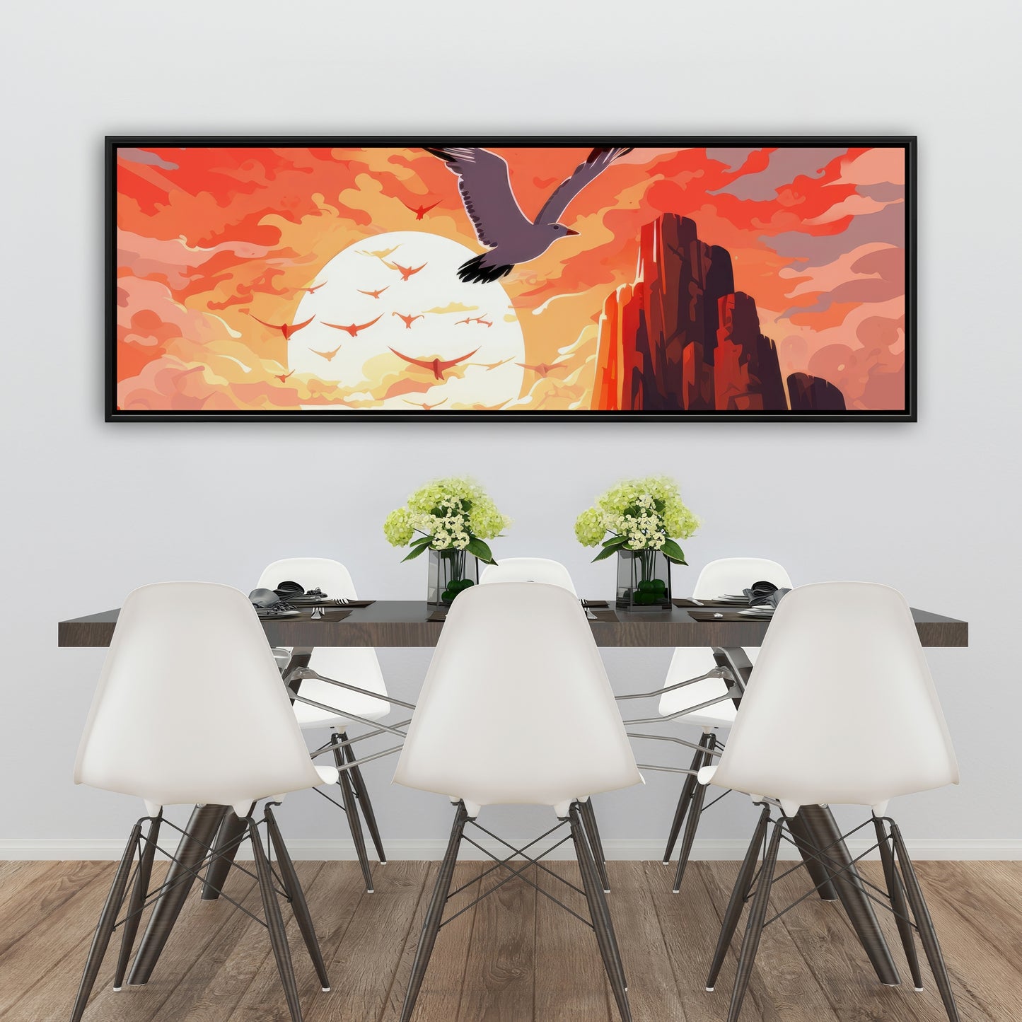 Isles of Omen - White Framed Canvas Home Decor Art Print