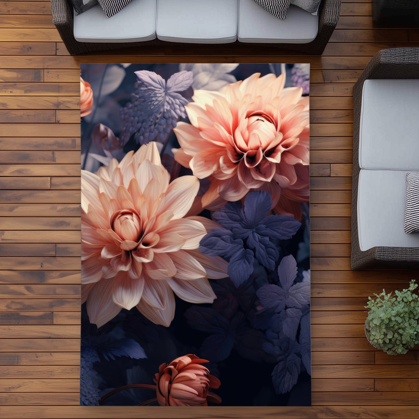 Pink and Purple Outdoor Area Rug | Stylish Home Decor