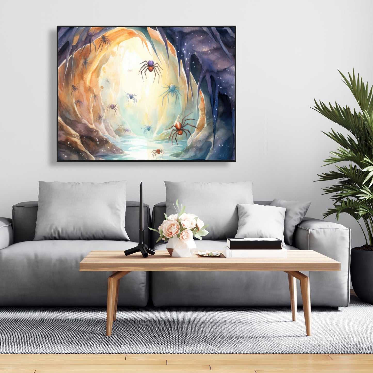Dire - 36"x36" Framed canvas