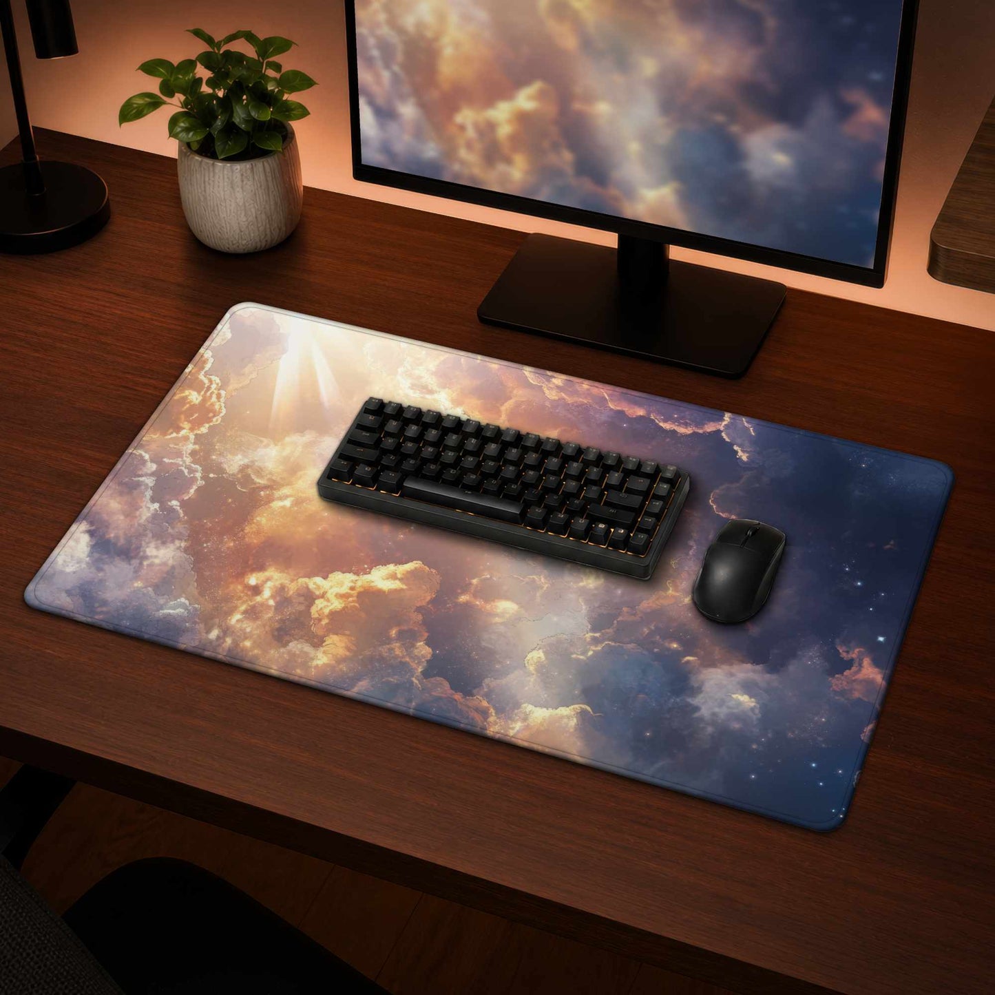 Piercing Light Desk Mat - Stylish Home Decor Desk Accessory