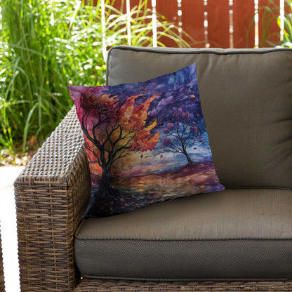 Before the storm Blue Poly Twill Throw Pillow - Home Decor