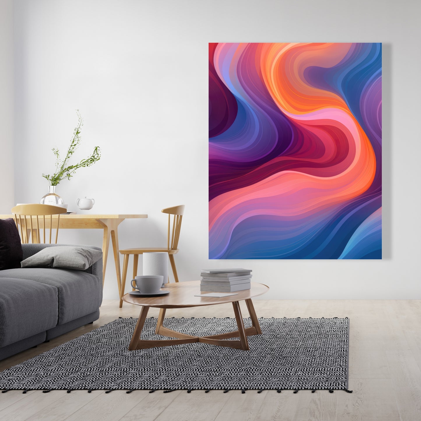 Purple Haze - Blue Canvas Art for Stunning Home Decor