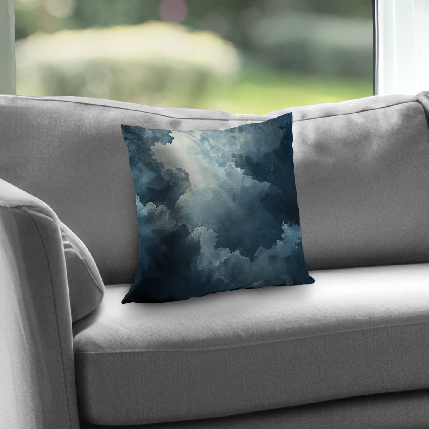 Afterglow Blue Poly Twill Throw Pillow Insert | Home Decor