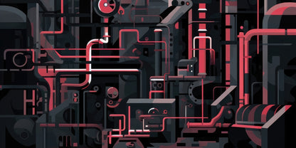 Industrial Empire Desk Mat - Stylish Home Decor Essential