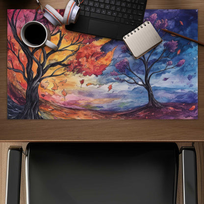 Before the storm - Purple Desk Mat | Elegant Style