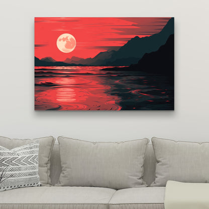 Bloody tides - 32"x32" Canvas