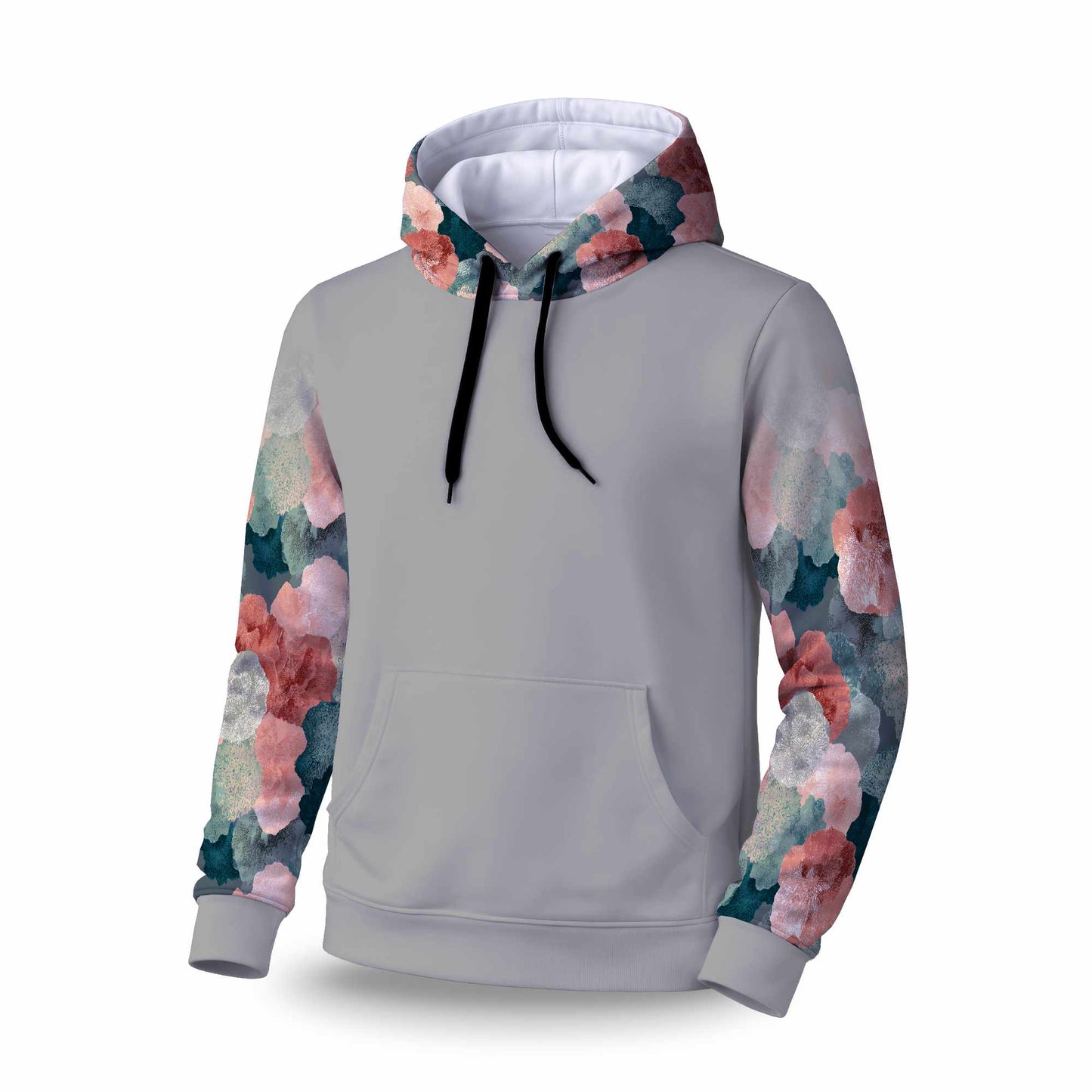 Whispering Coral Blooms Sleevie Pullover Hoodie Apparel