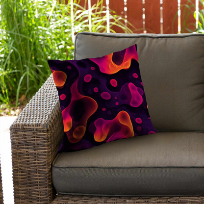 Luminous Flow Veins Throw Pillow - Stylish Home Decor Accent