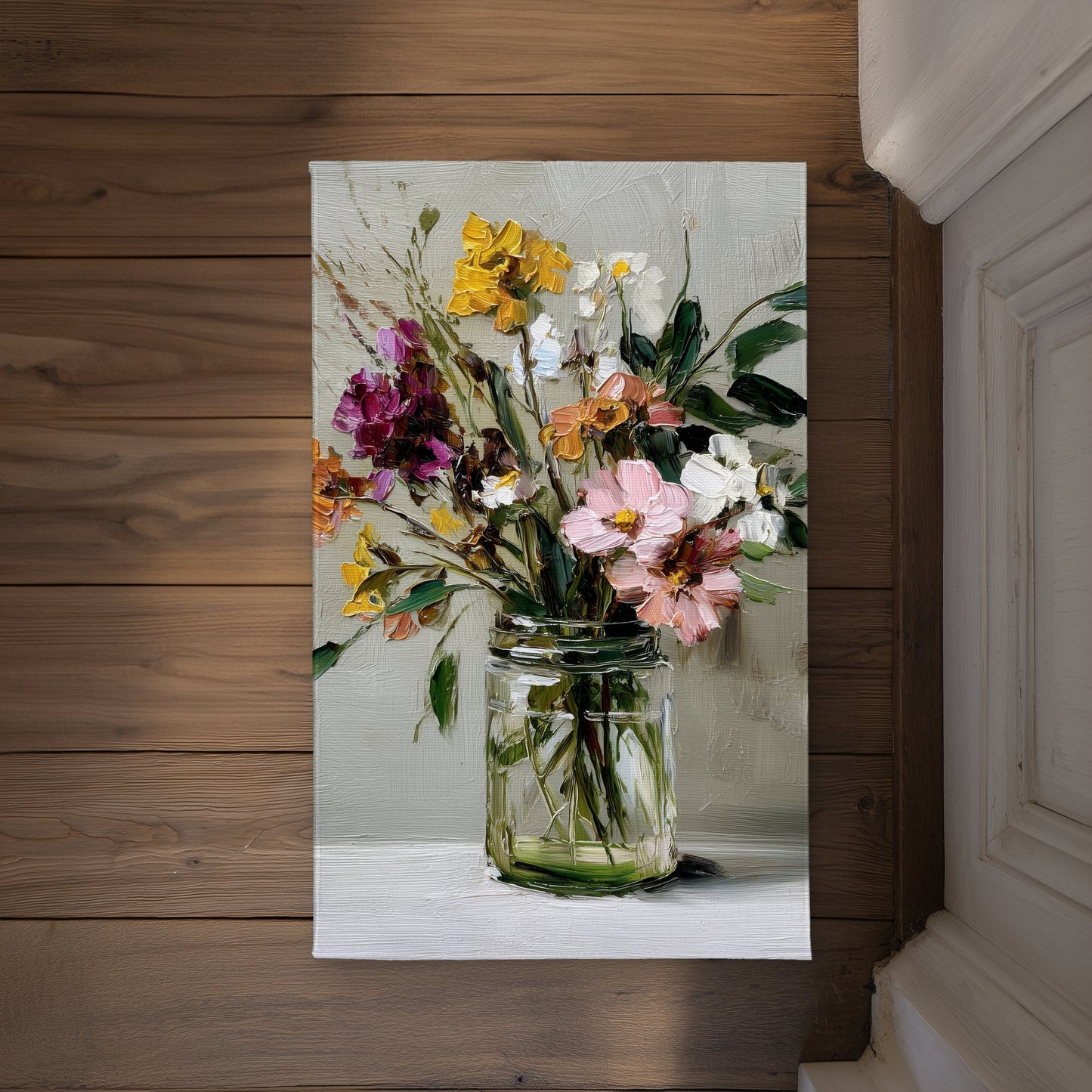 Still Life Pink Indoor Outdoor Door Mat | Home Decor Accent