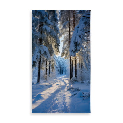 Nappe d'intérieur/extérieur Snowy Path | Décoration élégante pour la maison