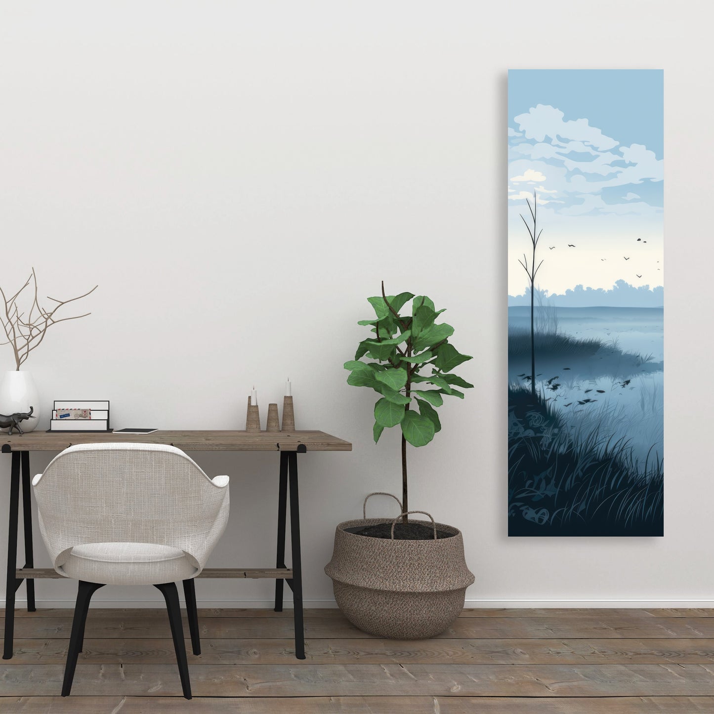 Evening marsh - 32"x32" Canvas