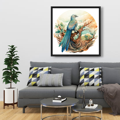 Perched - 36"x36" Framed canvas