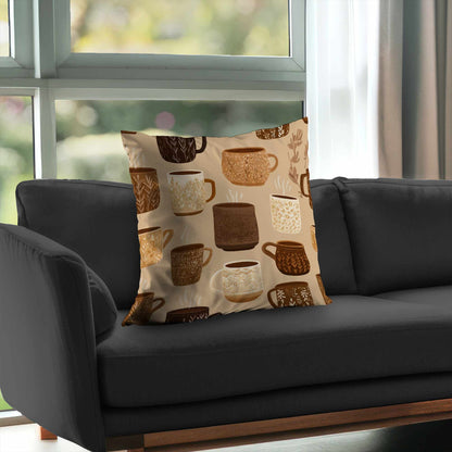 Cozy Cup Collection Poly Twill Throw Pillow - Home Decor