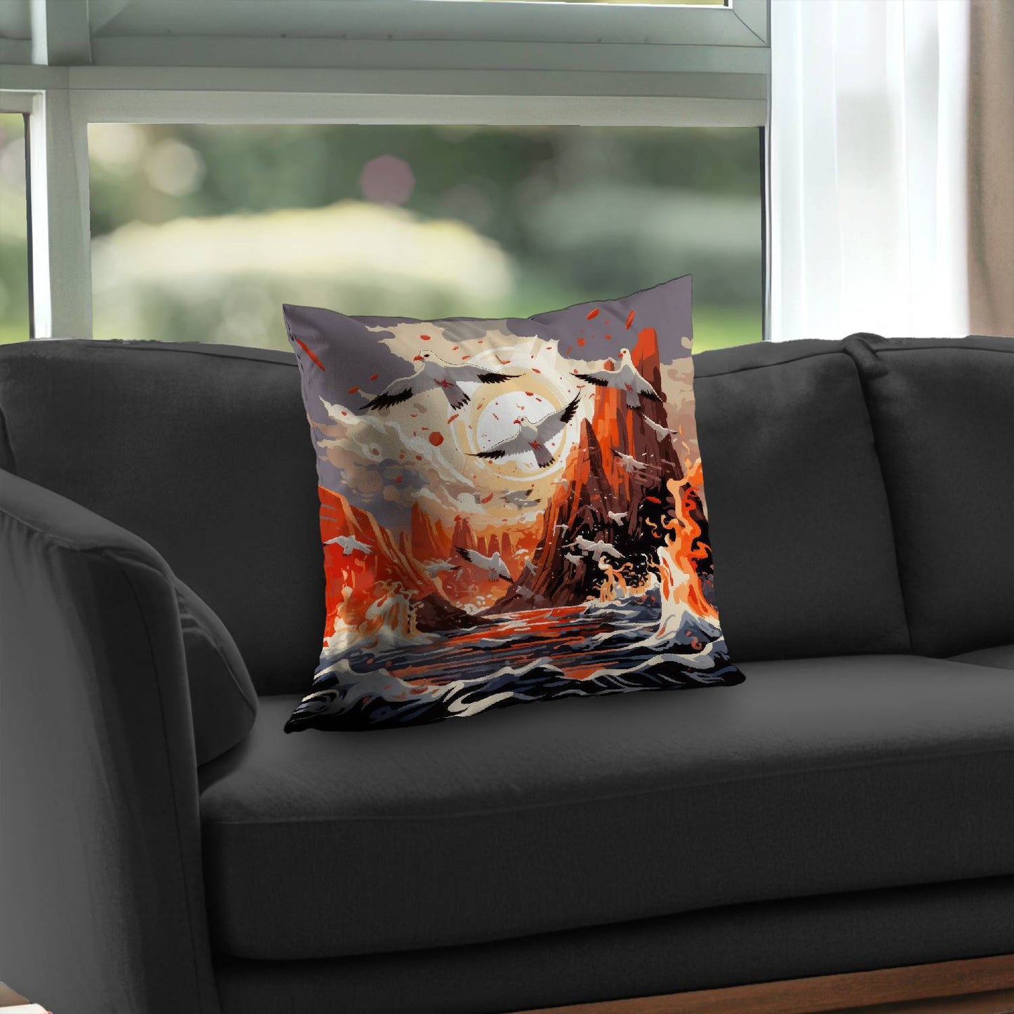 The Escape Poly Twill Throw Pillow | Stylish Home Decor