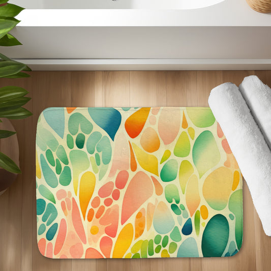 Organic fruits - 17"x24" Bath mat