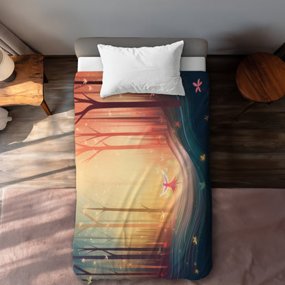 Housse de Couette Enchantée | Linge de Lit Élégant Décoration Maison