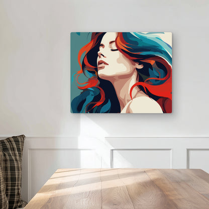 Zen - Turquoise Metal Print for Stylish Home Decor