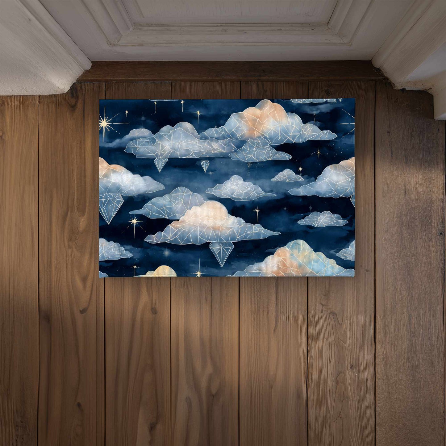 Paillasson Nuages de Cristaux Célestes | Décoration Intérieure Extérieure