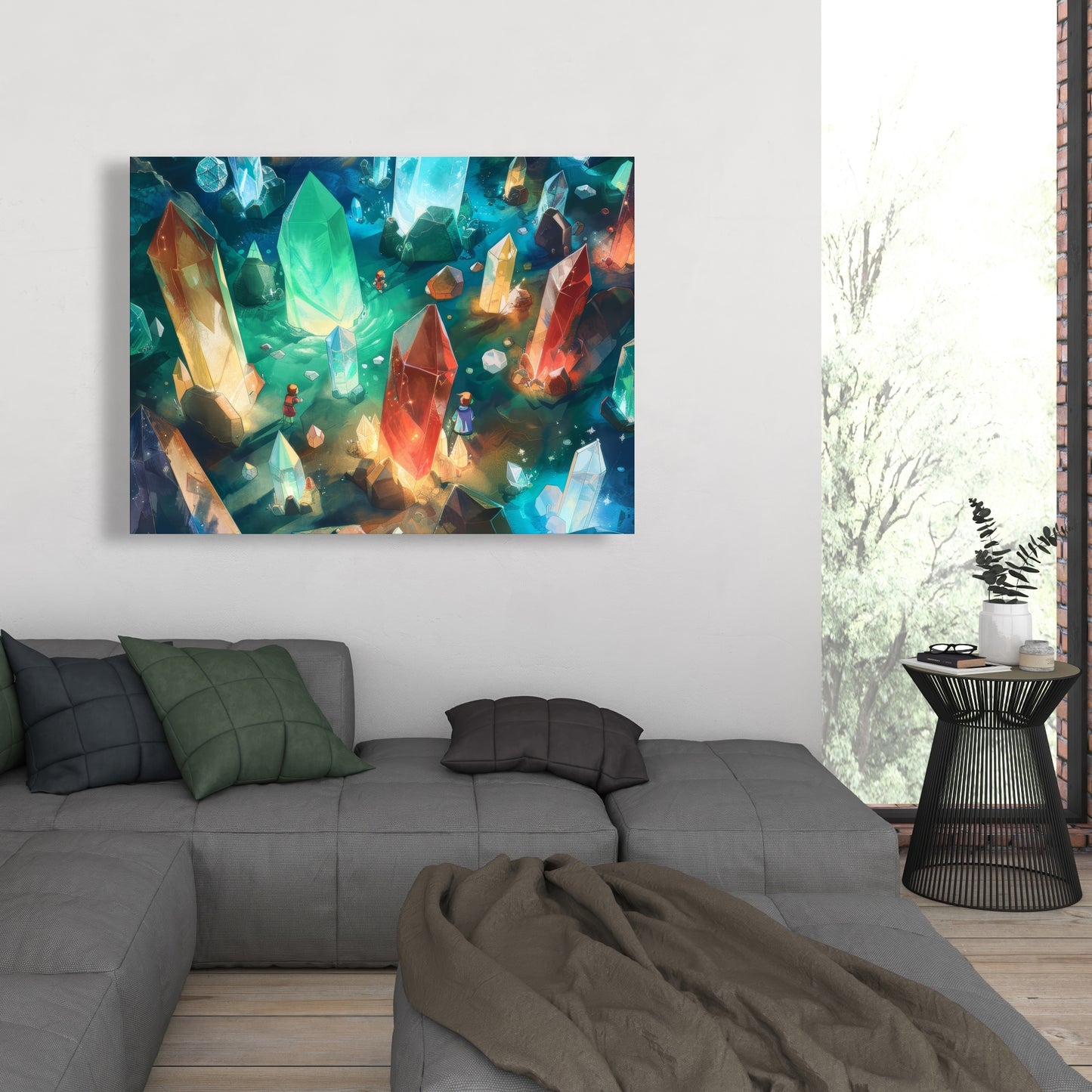 The Quest - Turquoise Canvas Wall Art for Home Decor
