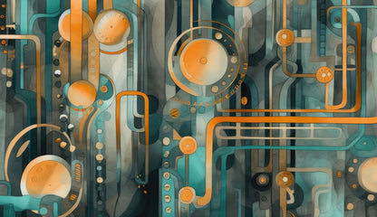 Astrological Machinery White Tablecloth | Indoor Outdoor