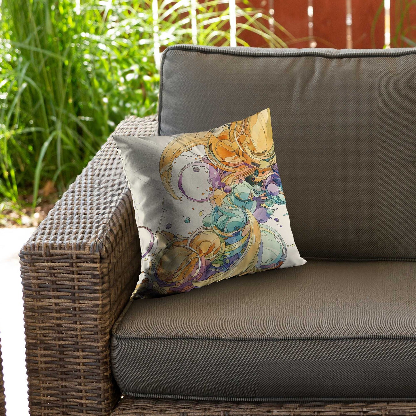 Plan Poly Twill Throw Pillow - Stylish Home Decor Accent