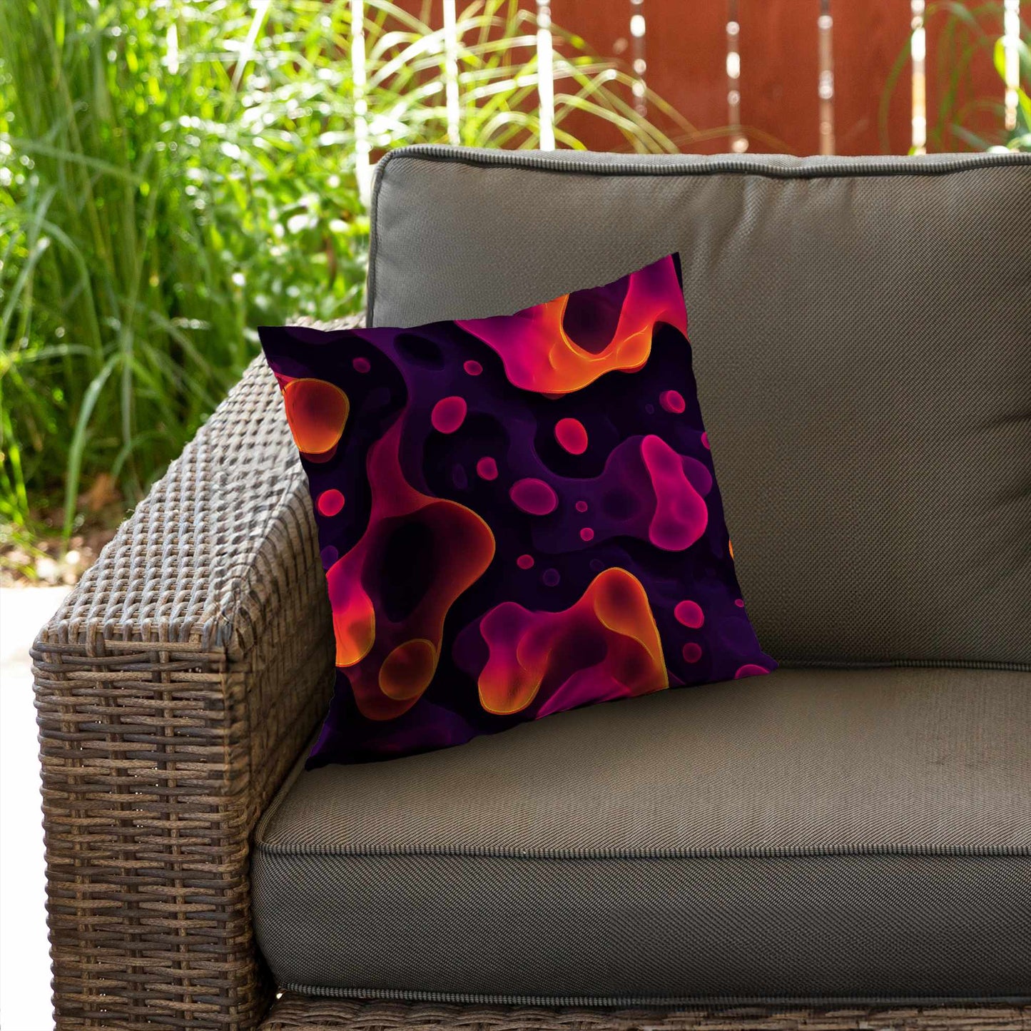 Luminous Flow Veins Throw Pillow - Stylish Home Decor Accent