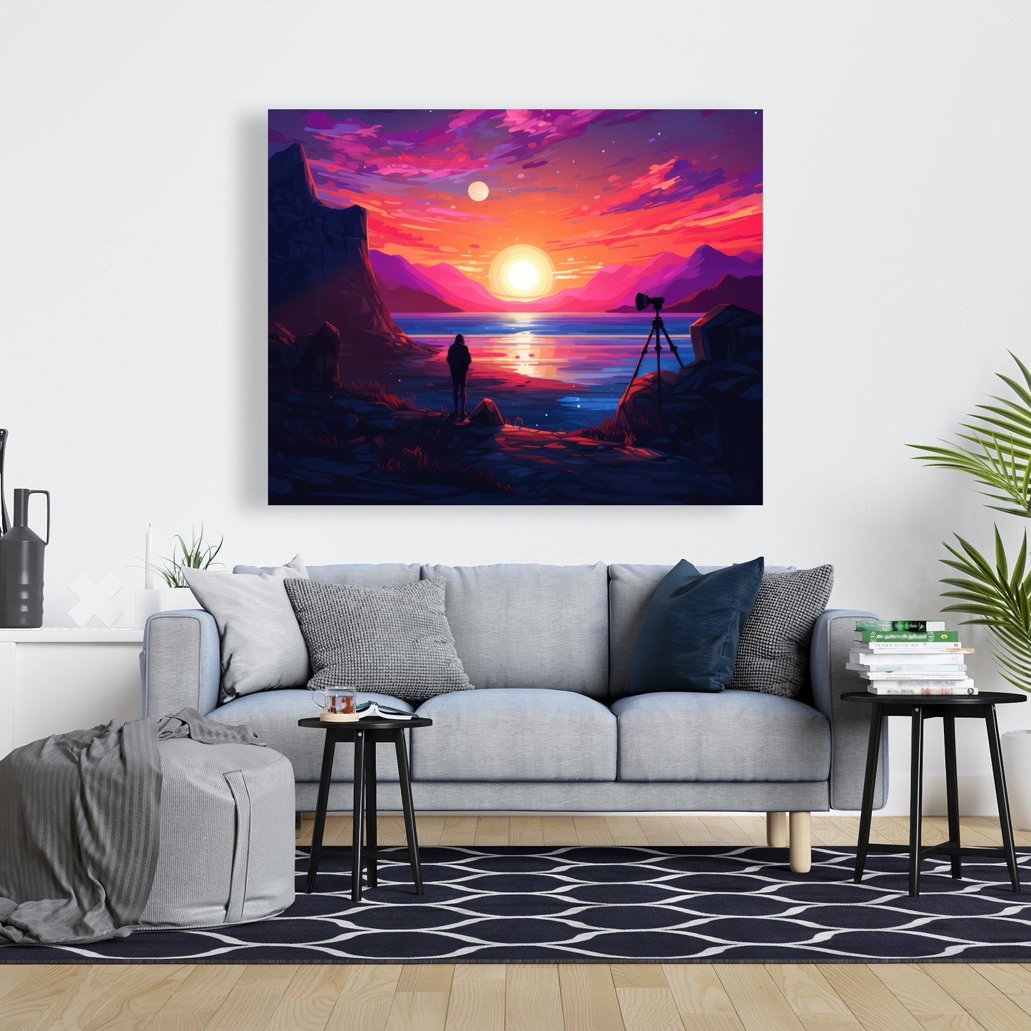 Solitude - Yellow Canvas Art for Home Decor | Modern Design