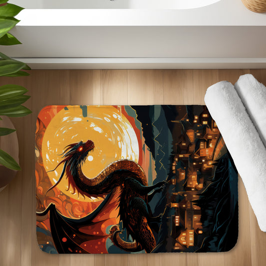 Imminent destruction - 17"x24" Bath mat