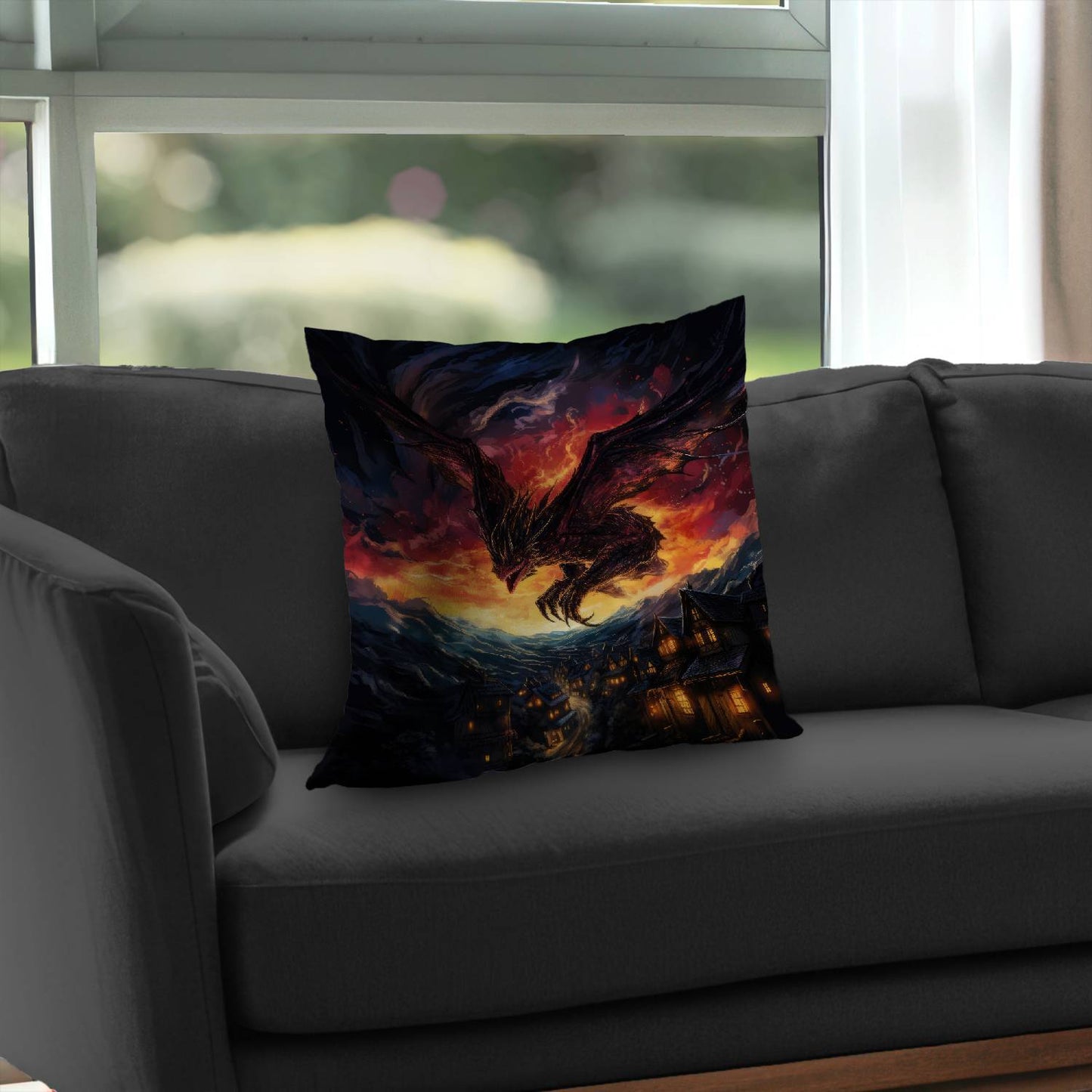 Back for Revenge Black Poly Twill Throw Pillow | Home Decor