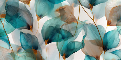 Teal and Brown Desk Mat | Stylish Home Decor Desk Pad