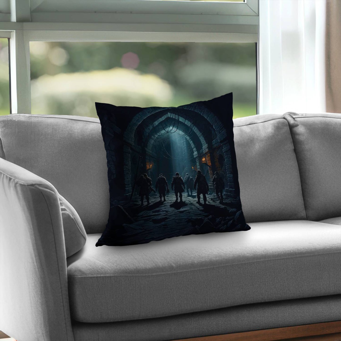 Deep exploration - Throw pillow - Print on demand