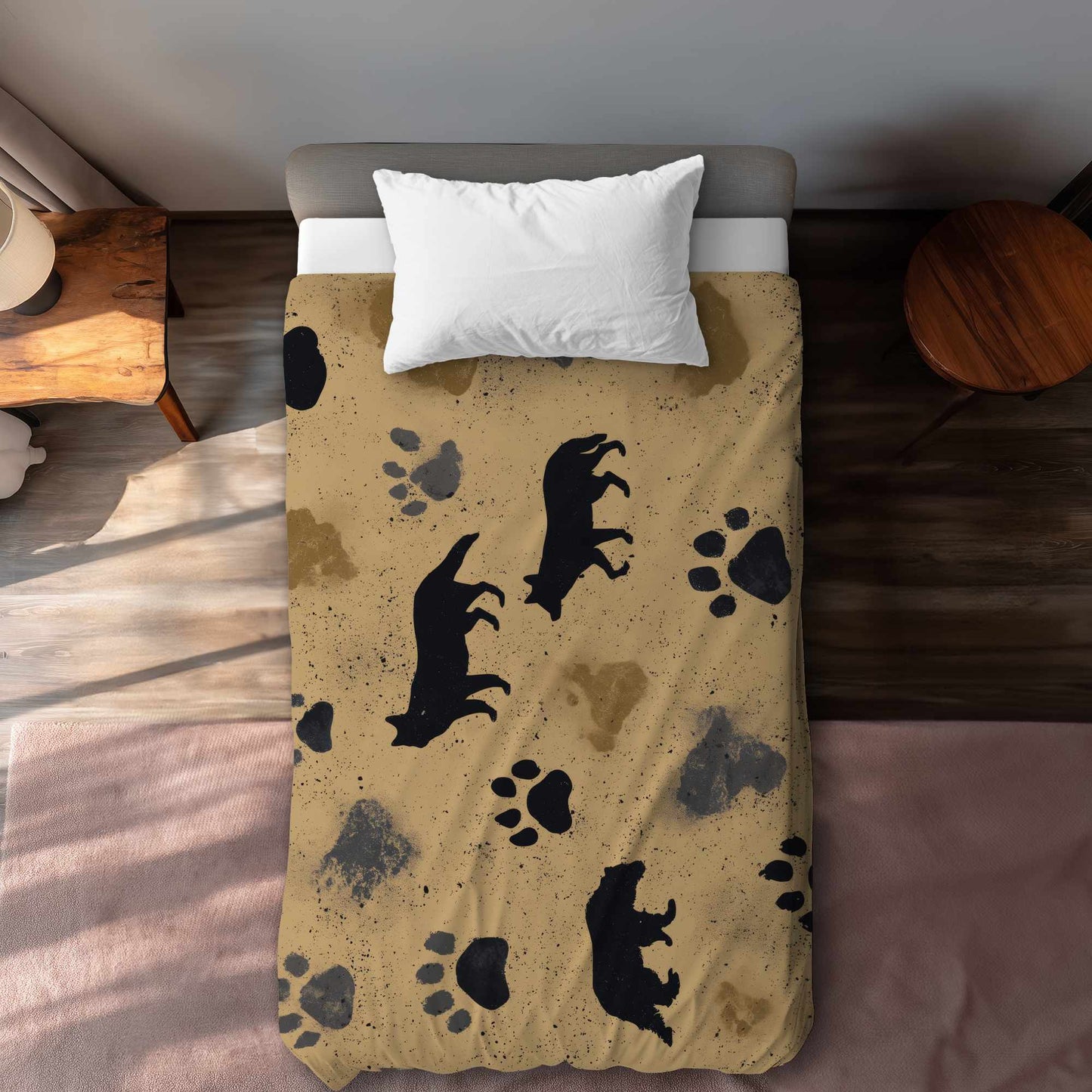 Housse de couette Wild Tracks Echo | Linge de lit élégant pour la maison