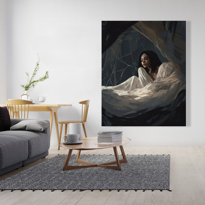 Spider princess - Black Canvas Art for Stylish Home Decor