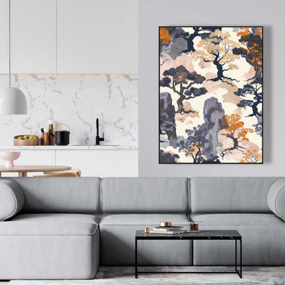 Voidless - Orange Framed Canvas for Stylish Home Decor